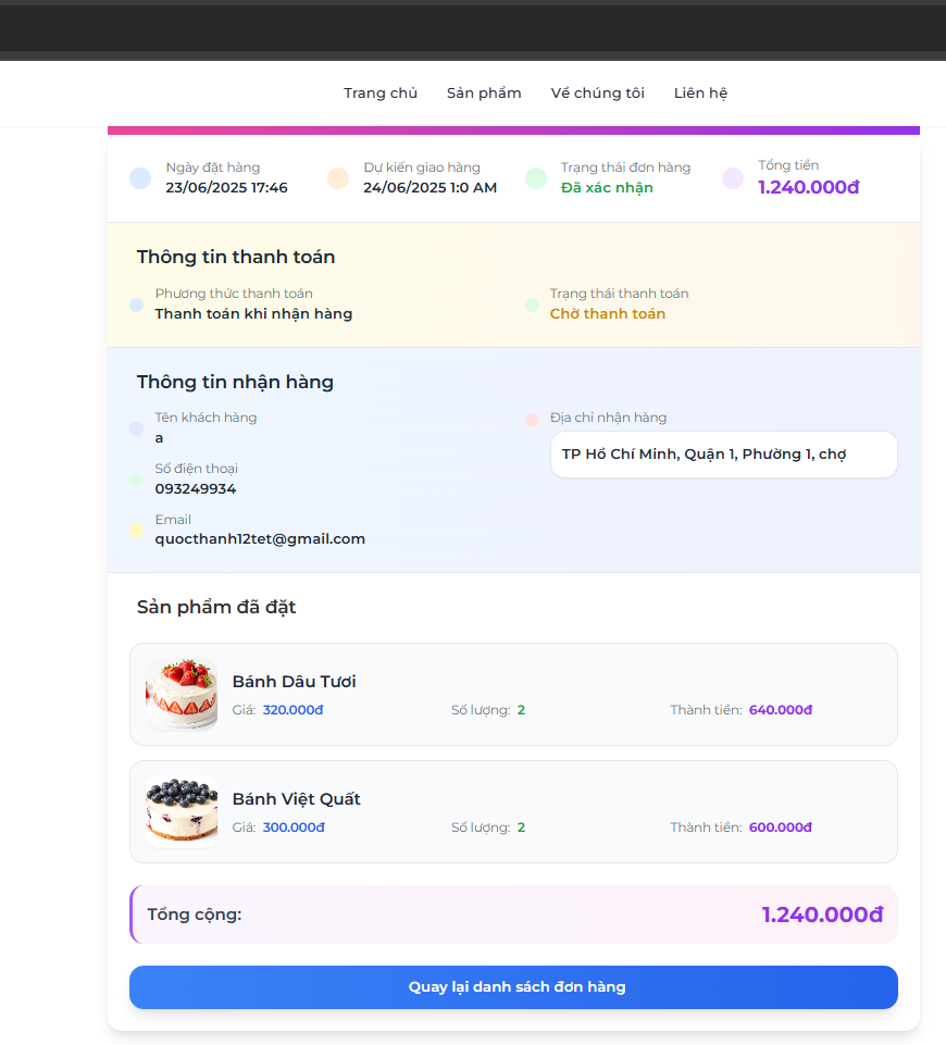 Order Details